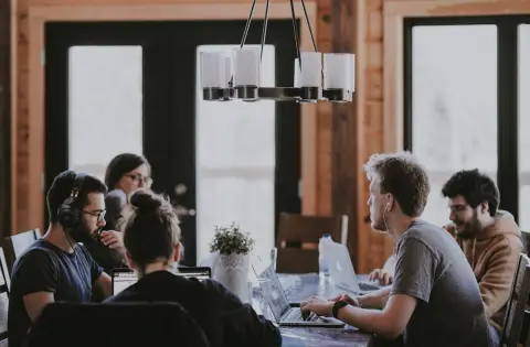 Growing business team collaboration
